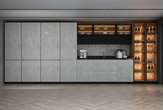 do kitchen design model rendering